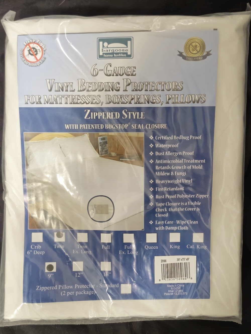 Bargoose Twin Bed Protector